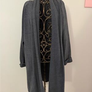 Margaret O'Leary Gray Open Front Cardigan